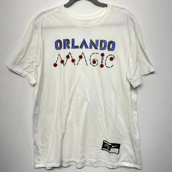 Nike Other - Nike Orlando Magic Basketball Tee Shirt White Men's XL
